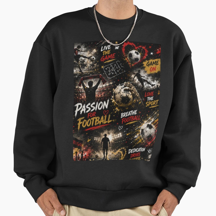 Soccer Fan Gift Football Lover Sports Sweatshirt - Graphic Print Men Women - T-Shirt, Sweatshirt, Hoodie