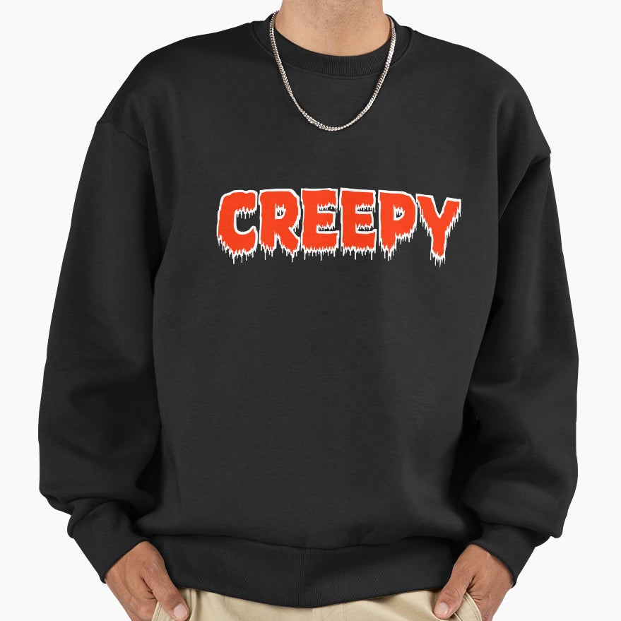 Creepy Sweatshirt - Graphic Print for Adults - T-Shirt, Sweatshirt, Hoodie