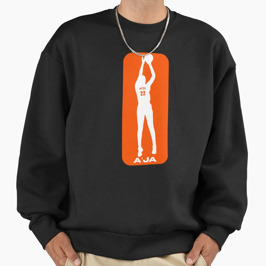 Logo Series Aja Wilson Sweatshirt - Minimalist Print Unisex - T-Shirt, Sweatshirt, Hoodie