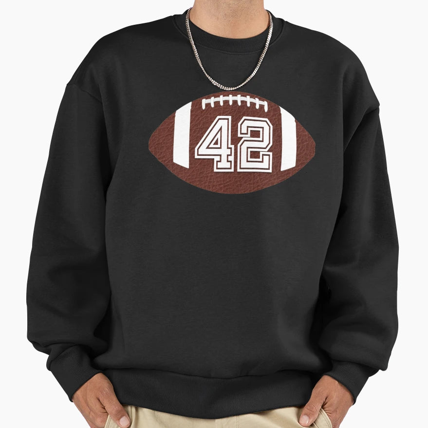 American Football Jersey No 42 Sweatshirt - Streetwear Style Men Women - T-Shirt, Sweatshirt, Hoodie
