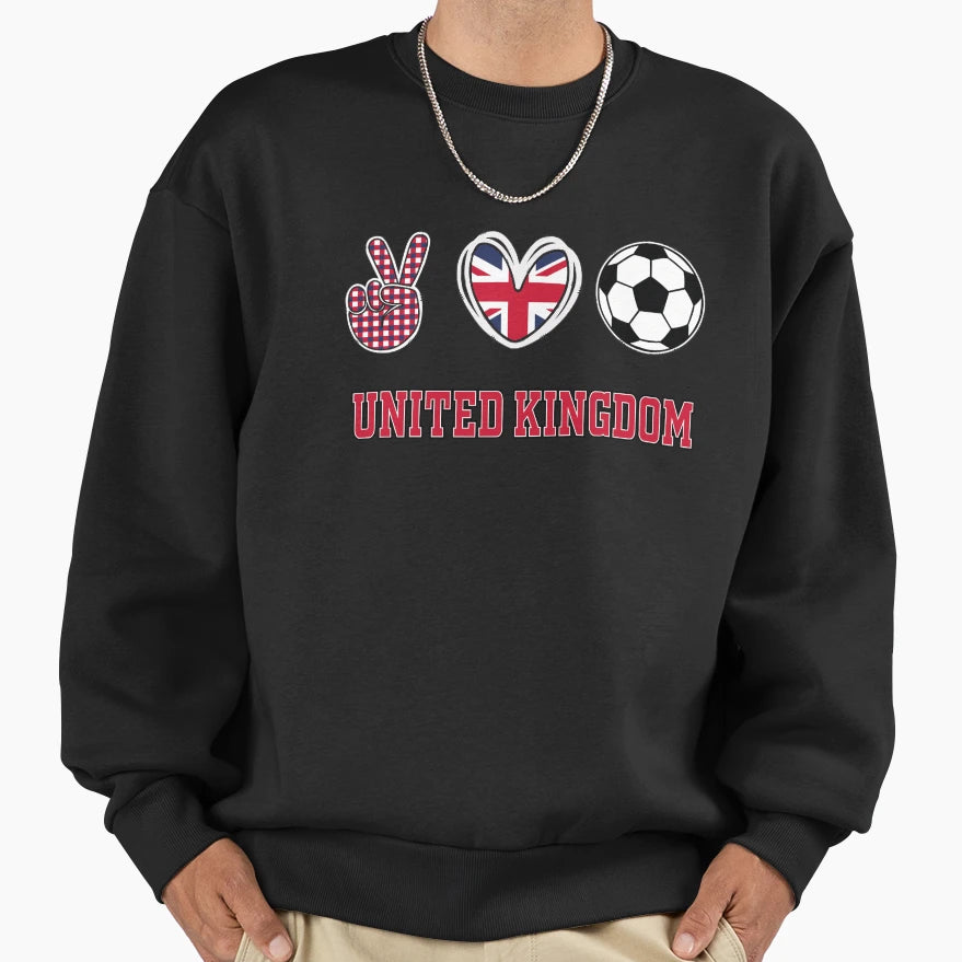United Kingdom Inspired Everyday Sweatshirt - Minimalist Print Unisex - T-Shirt, Sweatshirt, Hoodie