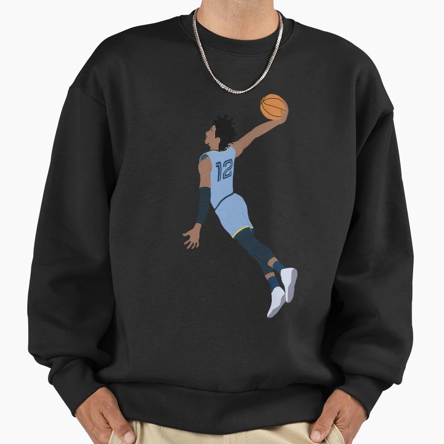Ja Morant Sweatshirt - Custom Art Print for Adults - T-Shirt, Sweatshirt, Hoodie