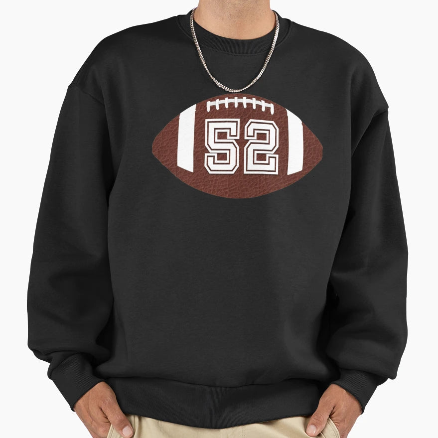 American Football Jersey No 52 Sweatshirt - Trendy Graphic for Adults - T-Shirt, Sweatshirt, Hoodie