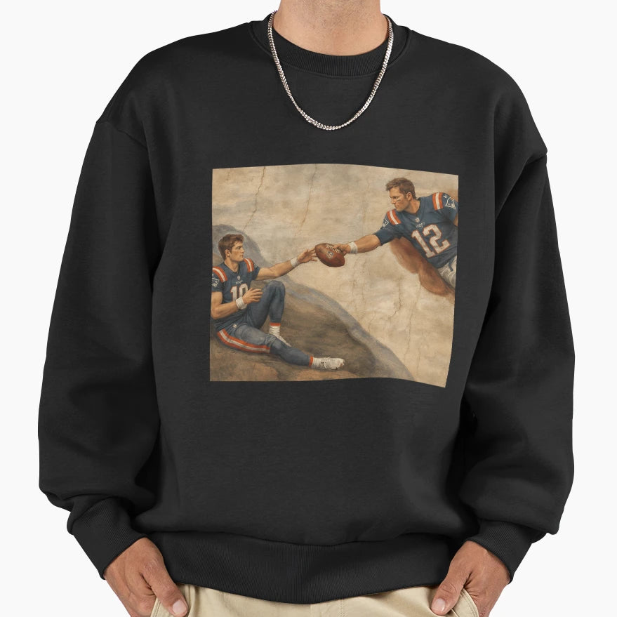 Creation TB And Drake Maye Sweatshirt - Aesthetic Graphic Men Women - T-Shirt, Sweatshirt, Hoodie