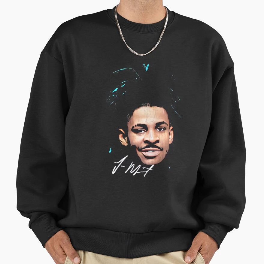 Ja Morant Big Face Sweatshirt - Custom Art Print Men Women - T-Shirt, Sweatshirt, Hoodie