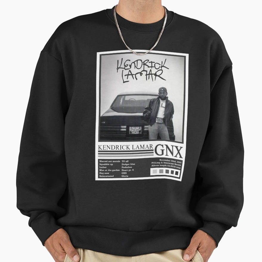 Kendrick Lamar Gnx Album Sweatshirt - Fun Novelty Design for Adults - T-Shirt, Sweatshirt, Hoodie