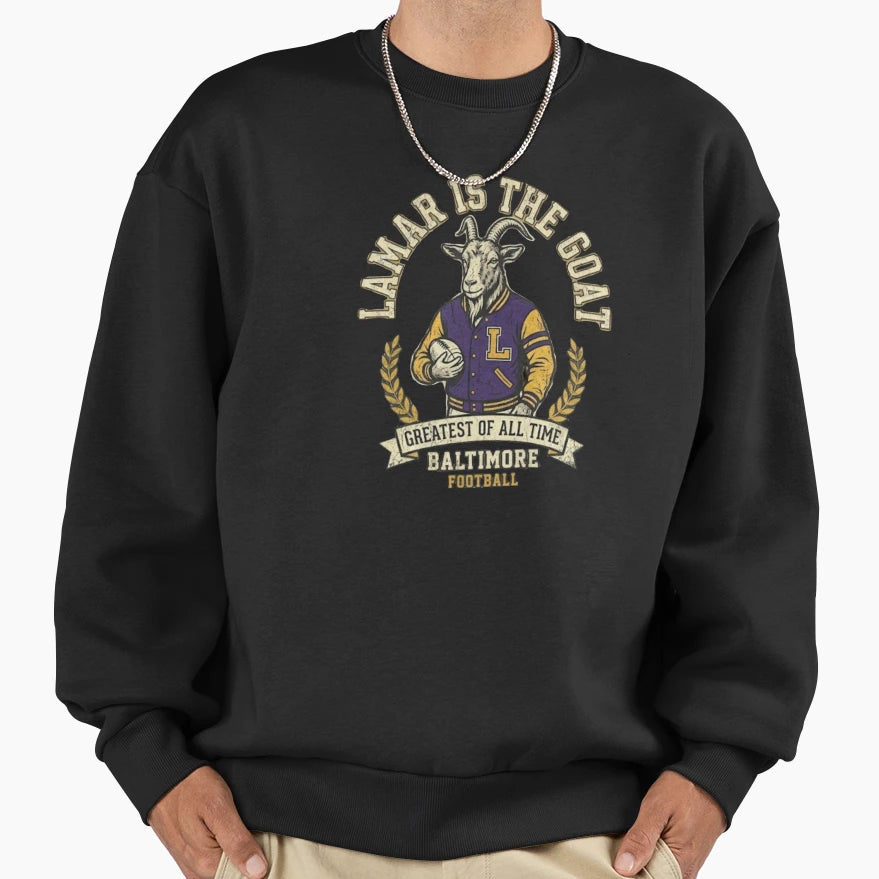 Jackson Goat Baltimore Ravens Sweatshirt - Novelty Apparel Men Women - T-Shirt, Sweatshirt, Hoodie
