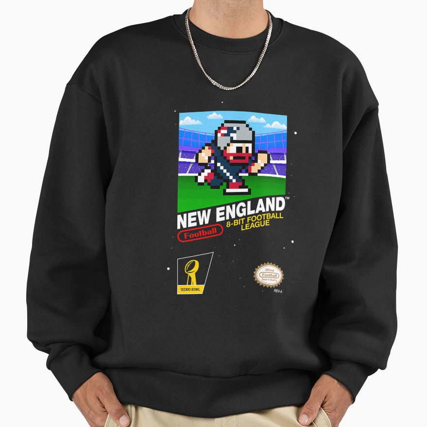 New England Patriots 8 Bit Videogames Sweatshirt - Unique Graphic Men Women - T-Shirt, Sweatshirt, Hoodie
