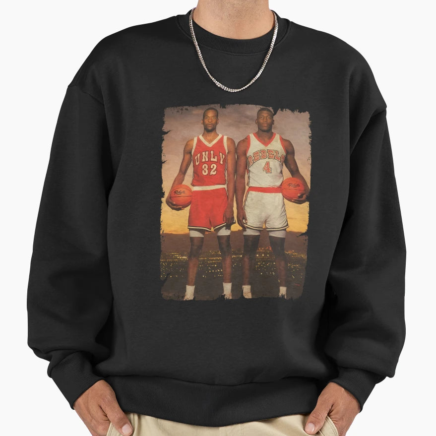 Stacey Augmon And Larry Johnson Sweatshirt - Fun Novelty Design Men Women - T-Shirt, Sweatshirt, Hoodie