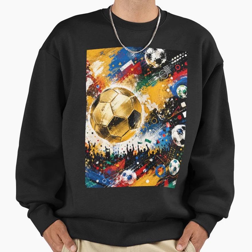 Footbal Lover Desing Sweatshirt - Custom Art Print Unisex - T-Shirt, Sweatshirt, Hoodie