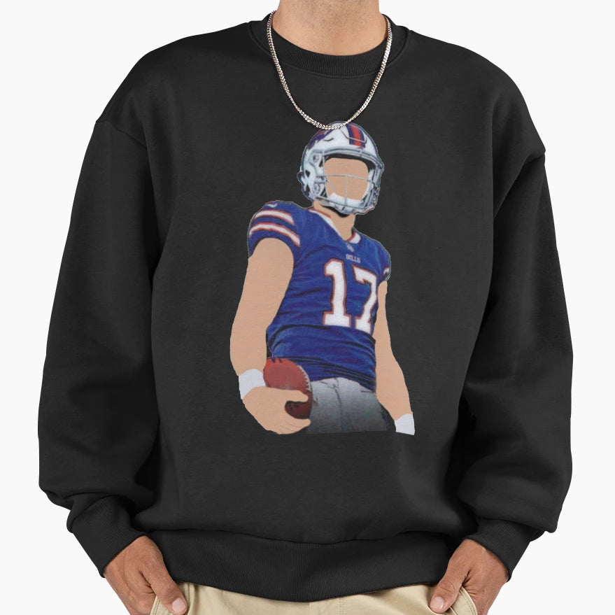 JA Buffalo Bills Cartoon Faceless Sweatshirt - Unique Graphic Unisex - T-Shirt, Sweatshirt, Hoodie