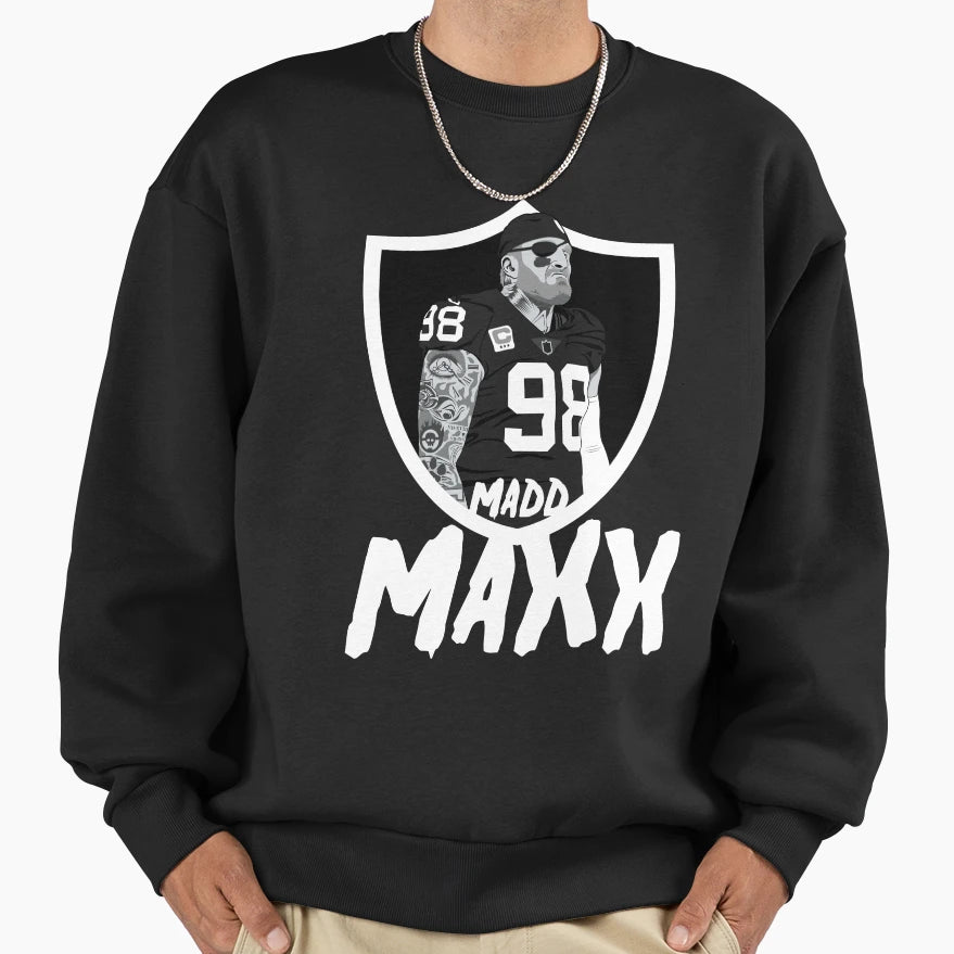 Madd Maxx Sweatshirt - Minimalist Print Unisex - T-Shirt, Sweatshirt, Hoodie