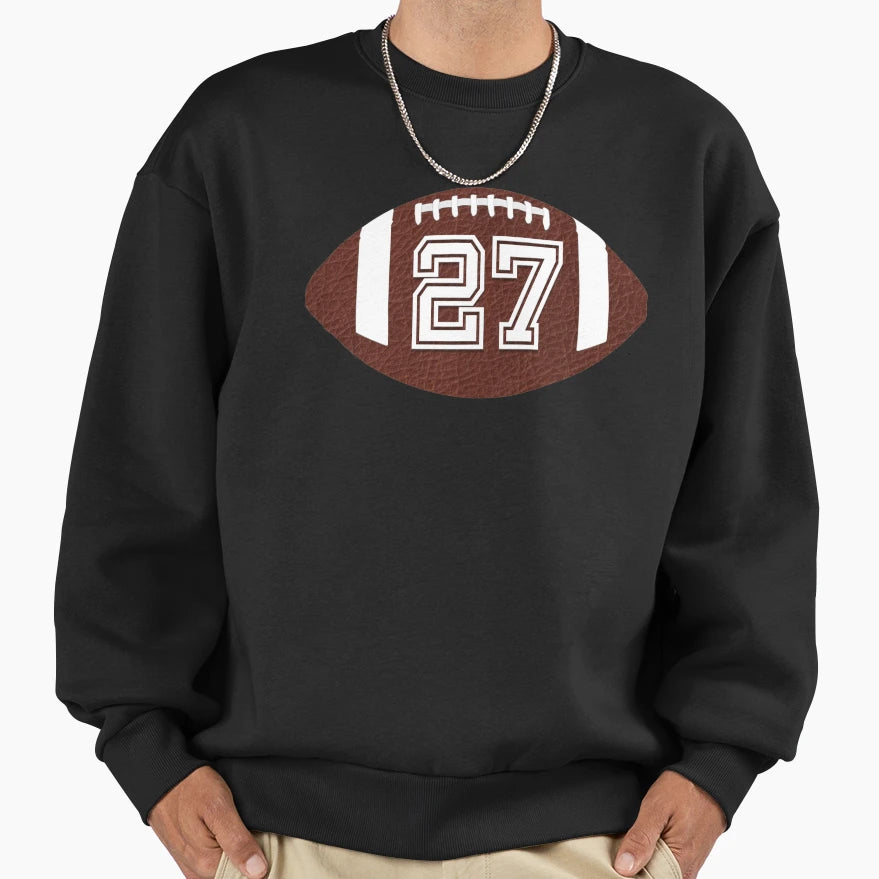 American Football Jersey No 27 Sweatshirt - Aesthetic Graphic Men Women - T-Shirt, Sweatshirt, Hoodie