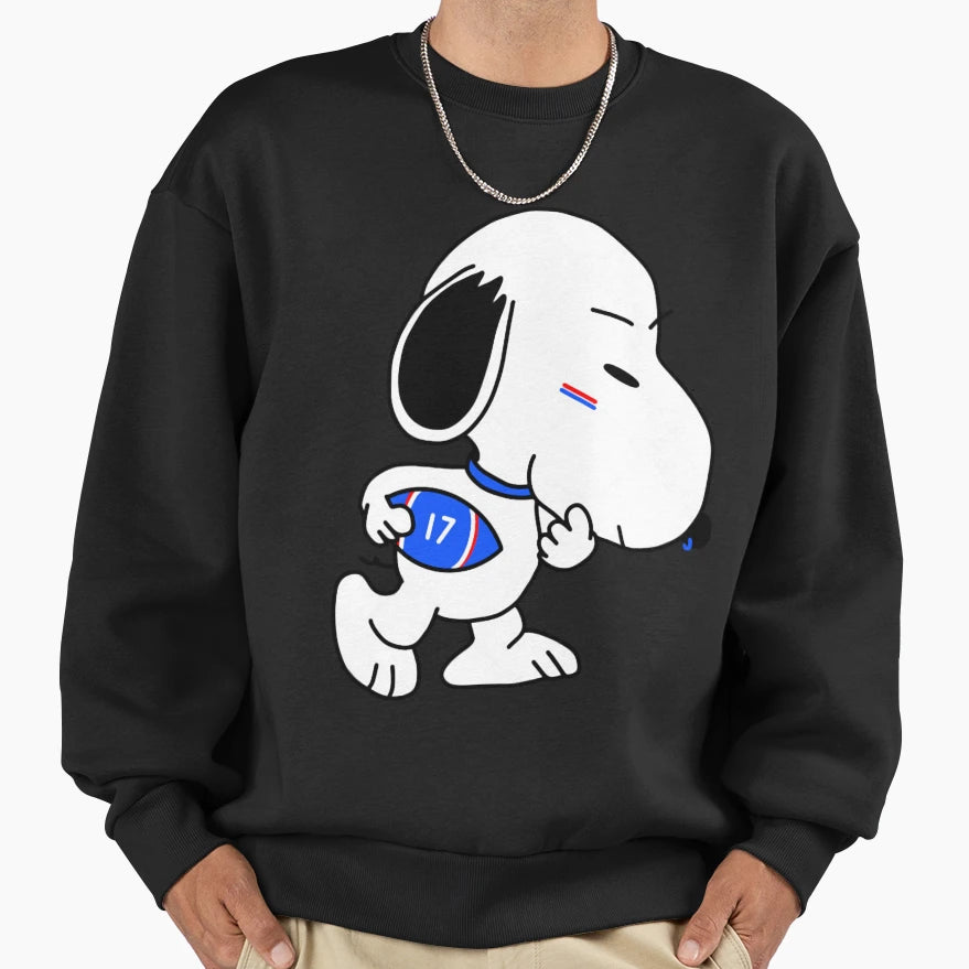 Go Snoopy Bills Sweatshirt - Aesthetic Graphic Men Women - T-Shirt, Sweatshirt, Hoodie