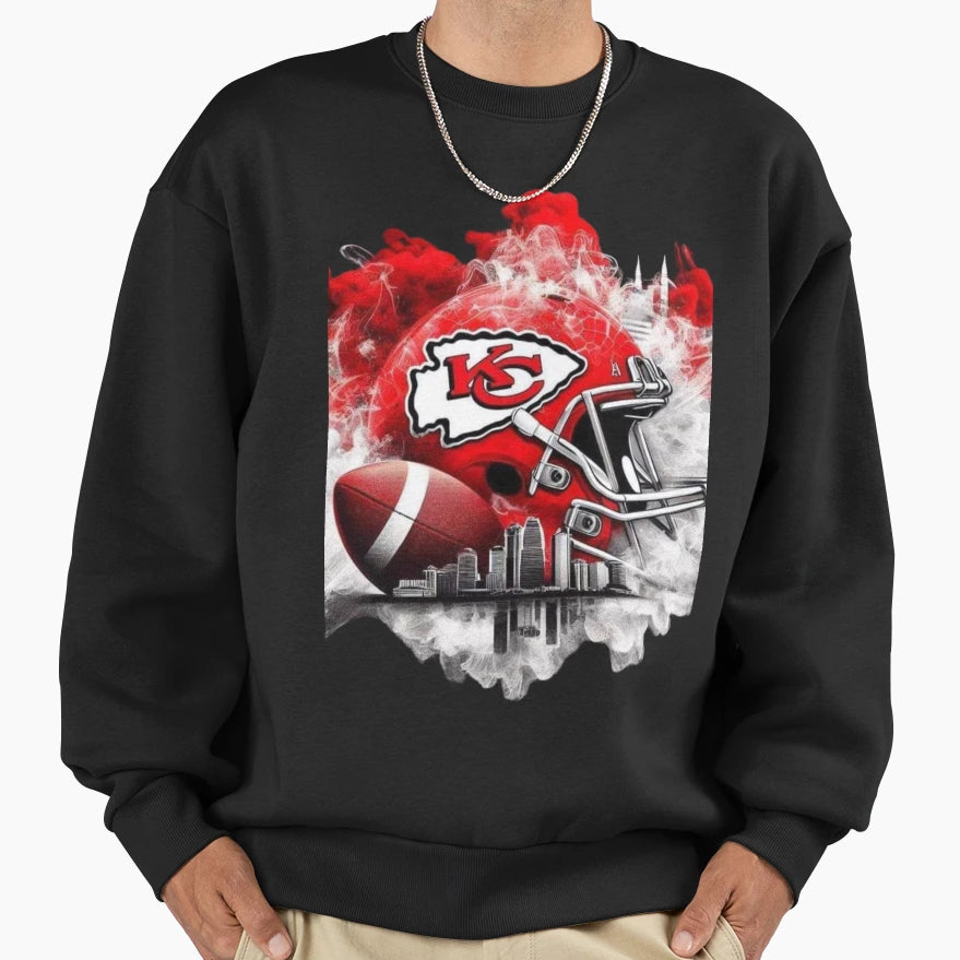 Kc City Chiefs Football Sweatshirt - Streetwear Style for Adults - T-Shirt, Sweatshirt, Hoodie