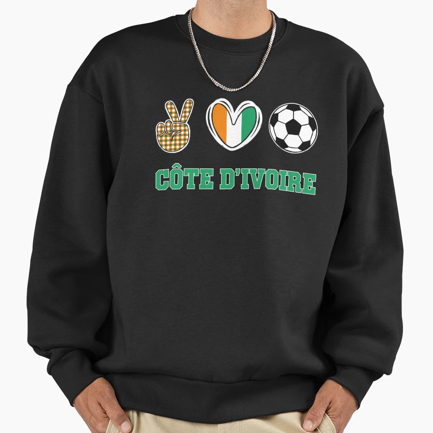 Cote Divoire Inspired Everyday Sweatshirt - Graphic Print Men Women - T-Shirt, Sweatshirt, Hoodie