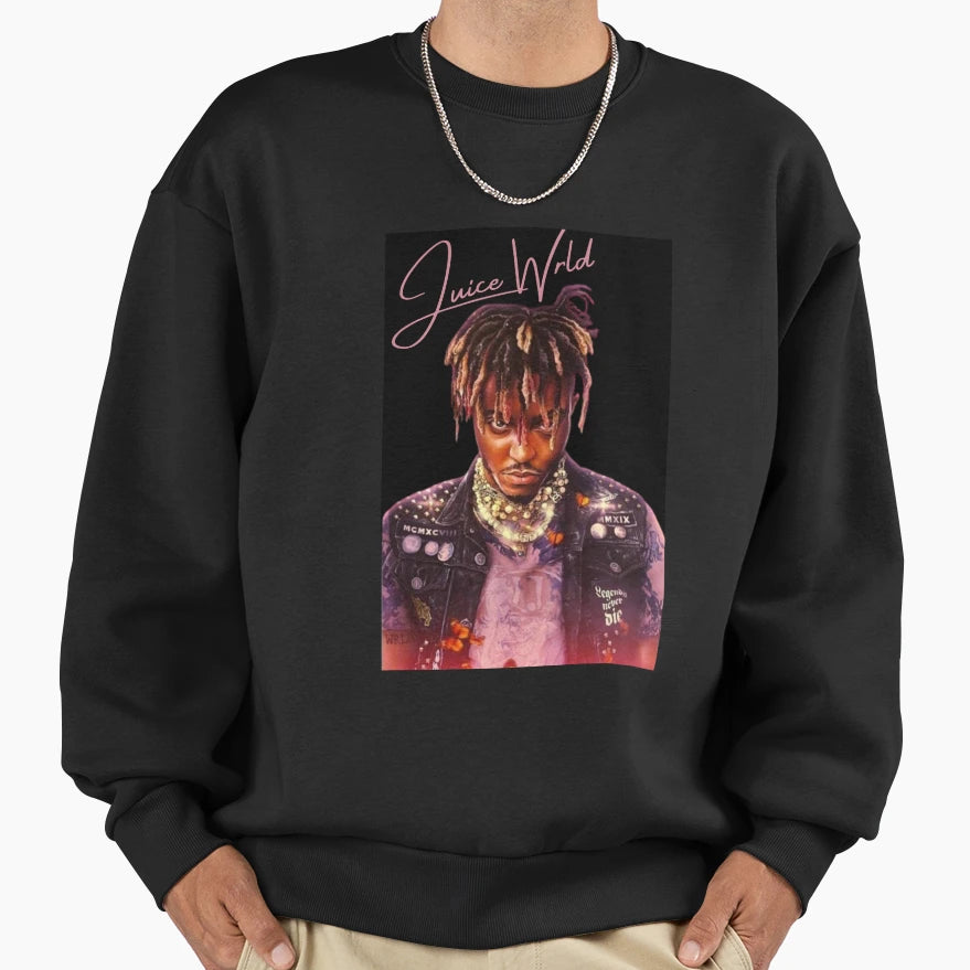 Juicewrld Black Sweatshirt - Graphic Print for Adults - T-Shirt, Sweatshirt, Hoodie