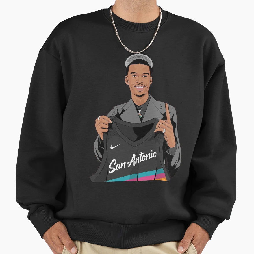 Victor Wembanyama Sweatshirt - Graphic Print Men Women - T-Shirt, Sweatshirt, Hoodie