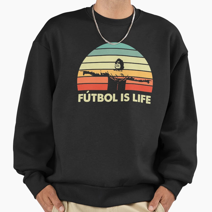 Futbol Is Life Dani Rojas Sweatshirt - Minimalist Print for Adults - T-Shirt, Sweatshirt, Hoodie