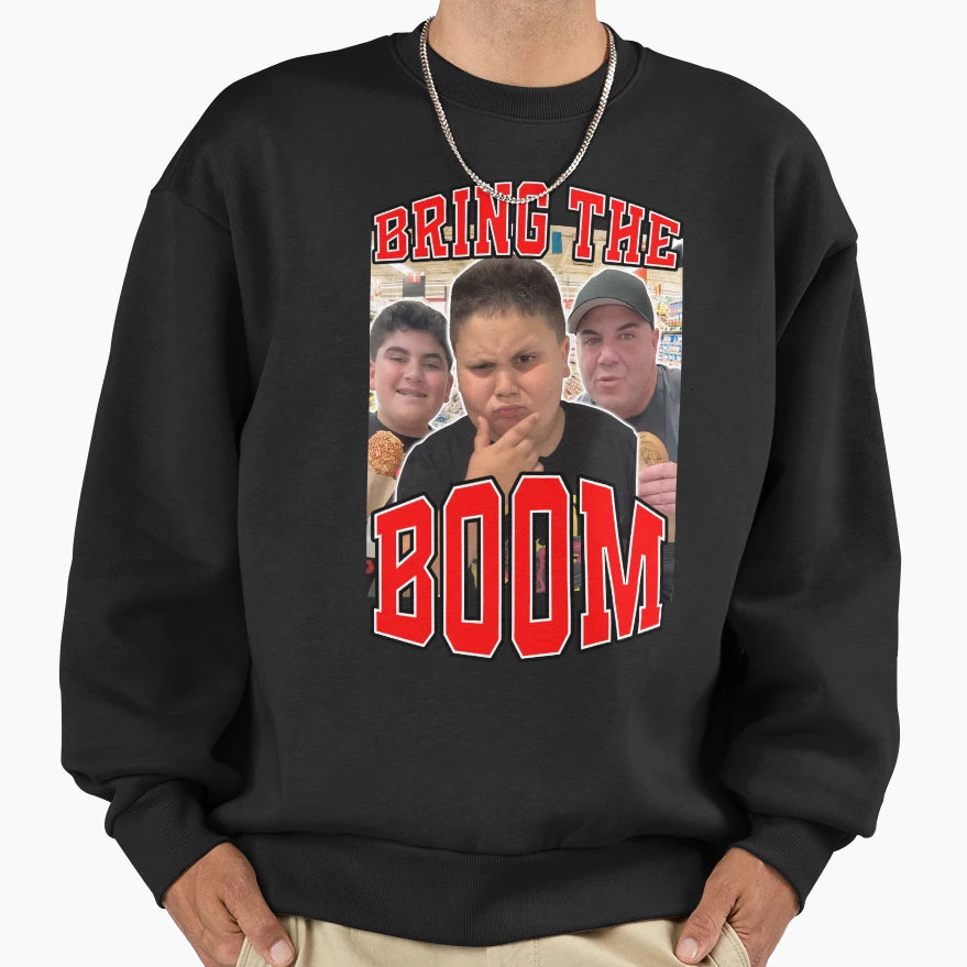 Rizzler Bring Boom Sweatshirt - Graphic Print Men Women - T-Shirt, Sweatshirt, Hoodie
