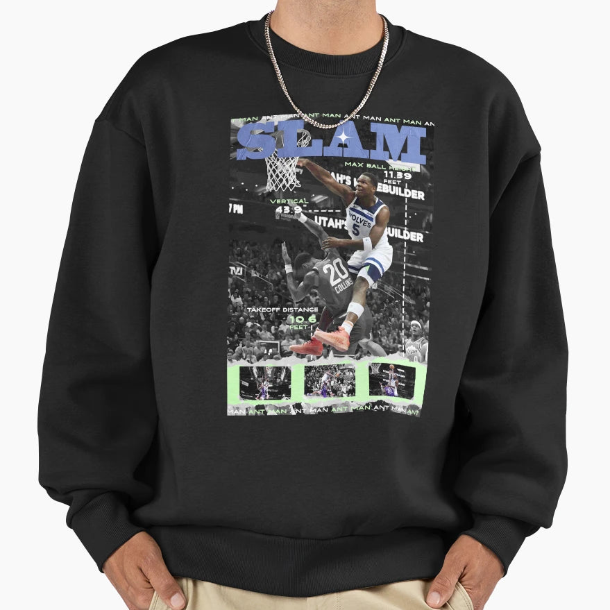 Anthony Edwards Posterize Dunk Sweatshirt - Aesthetic Graphic for Adults - T-Shirt, Sweatshirt, Hoodie