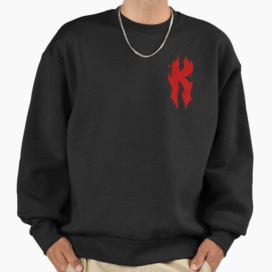 Fire K Sweatshirt - Streetwear Style Unisex - T-Shirt, Sweatshirt, Hoodie