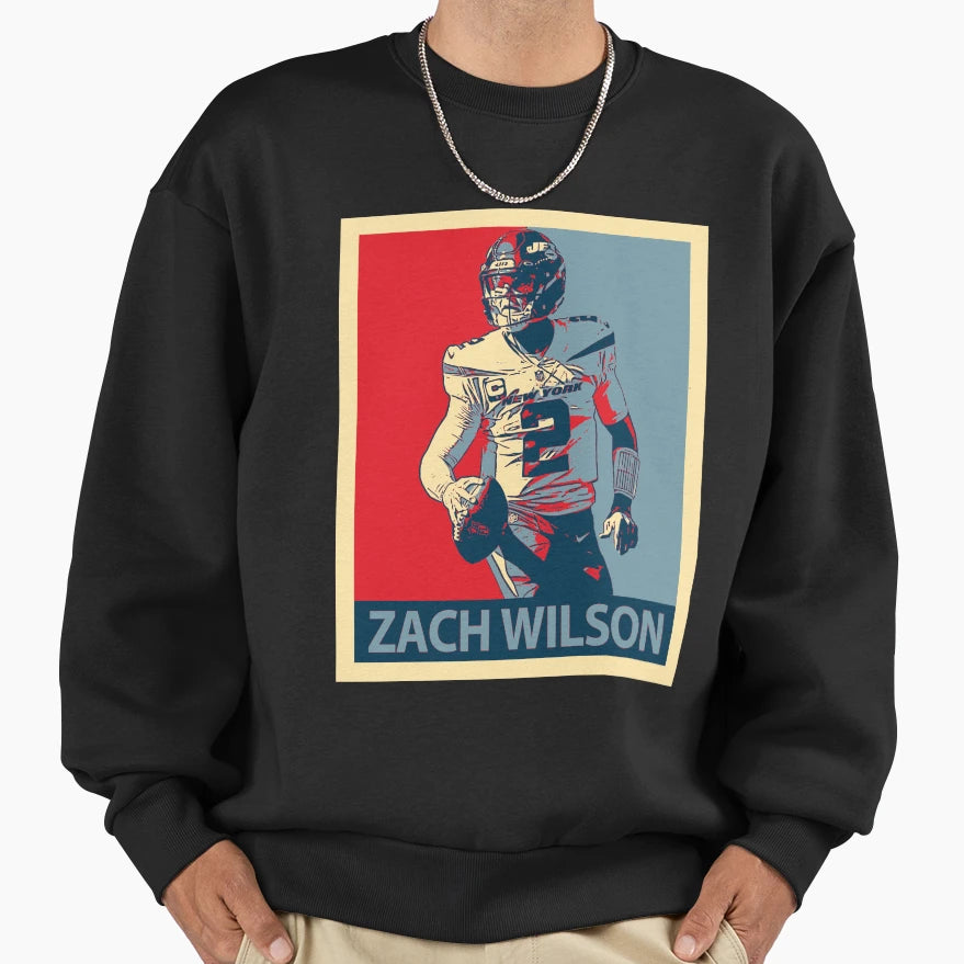 Zach Wilson Sweatshirt - Trendy Graphic Unisex - T-Shirt, Sweatshirt, Hoodie