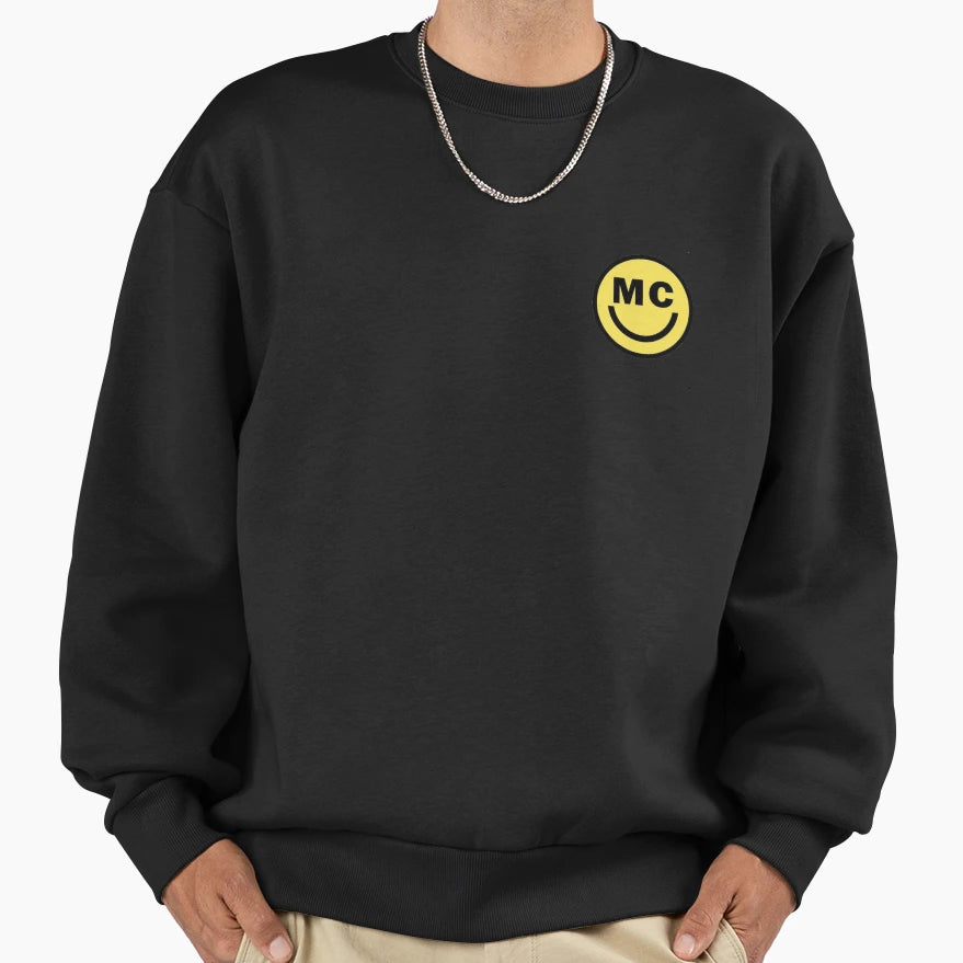 Mc Smiley Sweatshirt - Graphic Print Unisex - T-Shirt, Sweatshirt, Hoodie