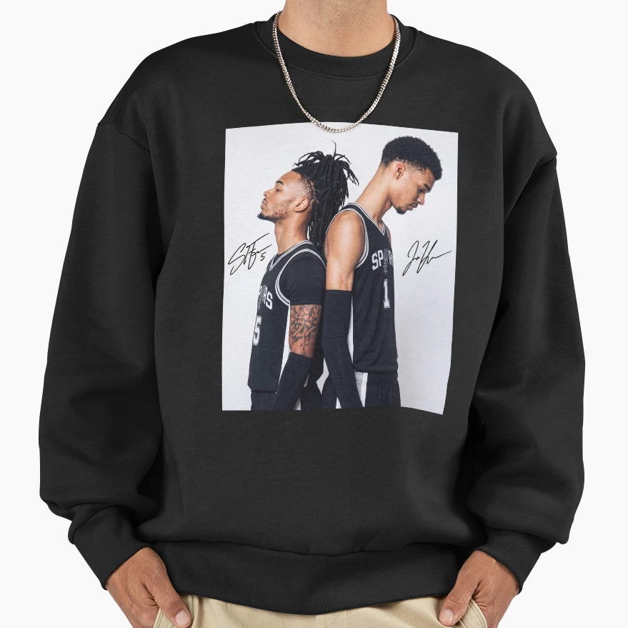 Castle Wemby Signature 80S Sweatshirt - Aesthetic Graphic for Adults - T-Shirt, Sweatshirt, Hoodie