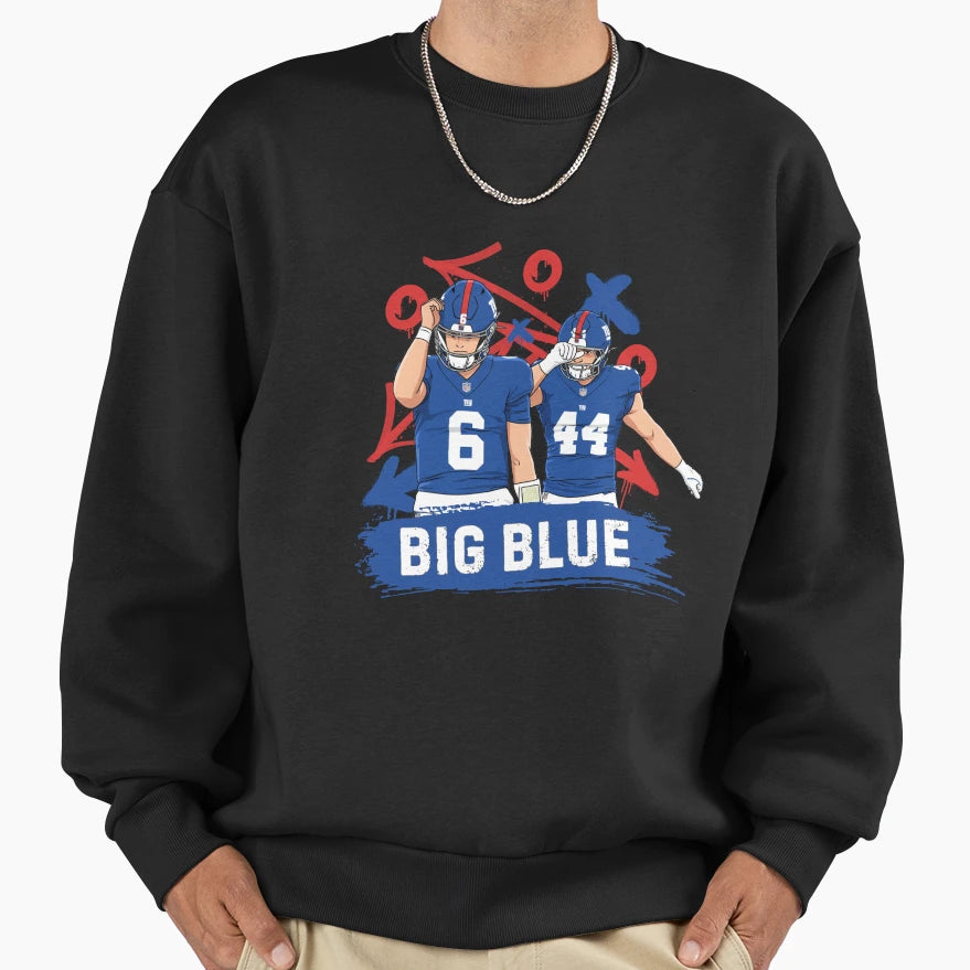 Go Big Blue Dart Era Has Begun New Sweatshirt - Minimalist Print Men Women - T-Shirt, Sweatshirt, Hoodie