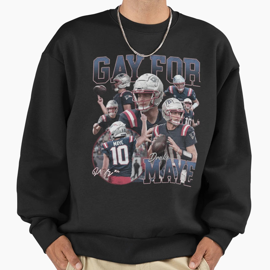 Gay Maye New England Patriots Drake Sweatshirt - Graphic Print for Adults - T-Shirt, Sweatshirt, Hoodie