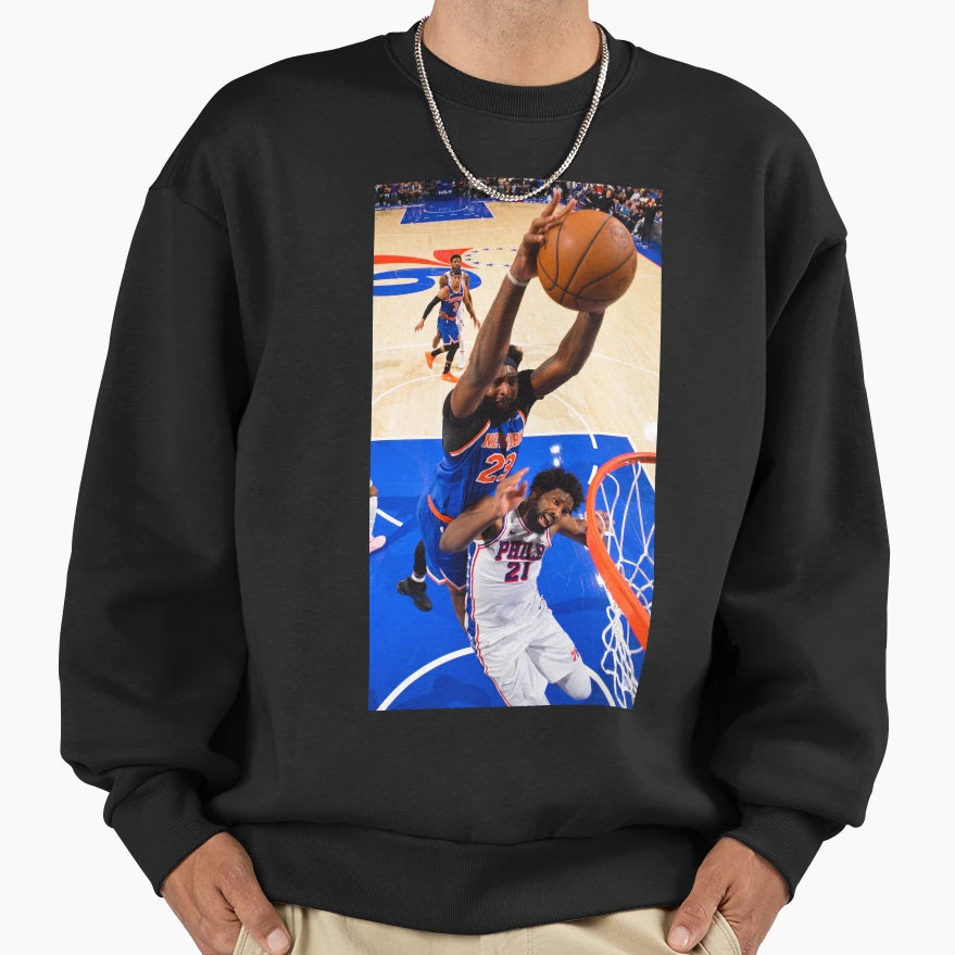Mitchell Robinson Slam Dunk Iconic Sweatshirt - Unique Graphic Men Women - T-Shirt, Sweatshirt, Hoodie
