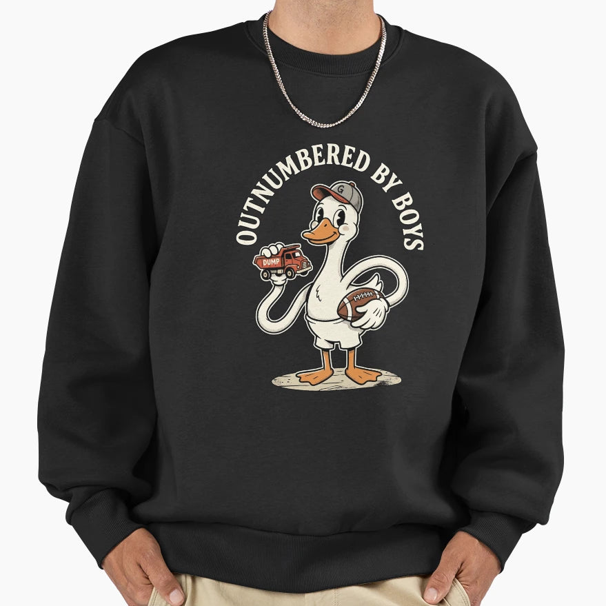 Seo Title Outnumbered Sweatshirt - Casual Everyday Wear Men Women - T-Shirt, Sweatshirt, Hoodie