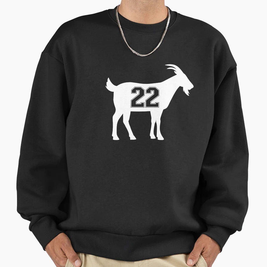 Goat 22 G O T Number Twenty Two Sweatshirt - Minimalist Print Men Women - T-Shirt, Sweatshirt, Hoodie