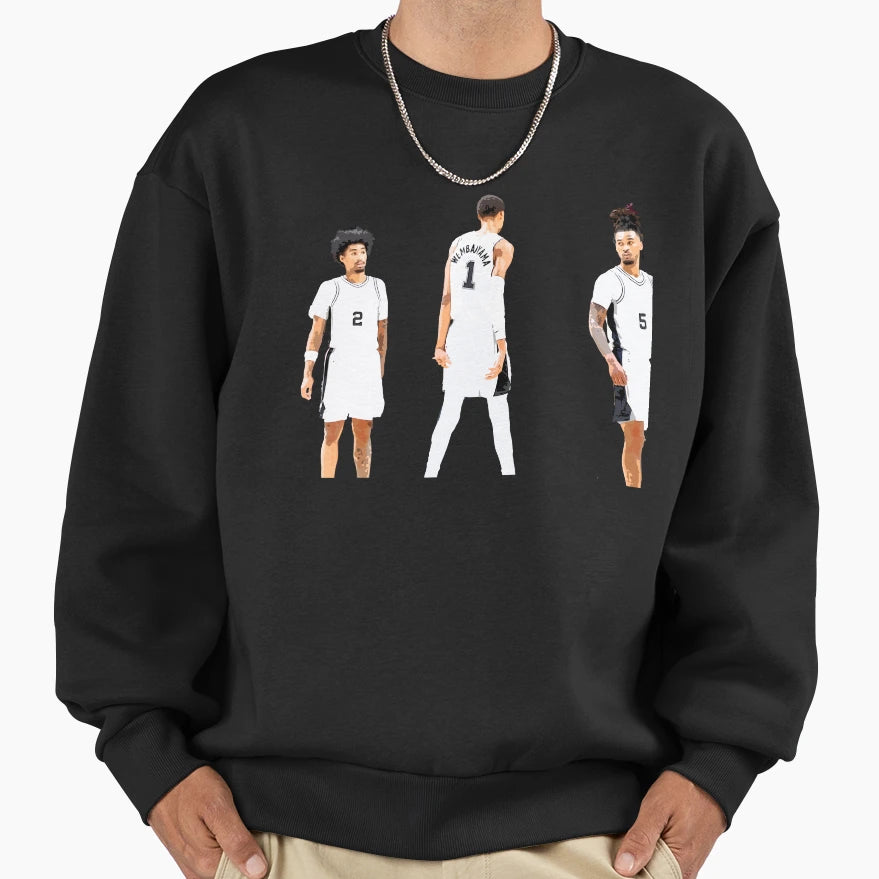 Victor Wembanyama Stephon Castle Sweatshirt - Graphic Print Men Women - T-Shirt, Sweatshirt, Hoodie