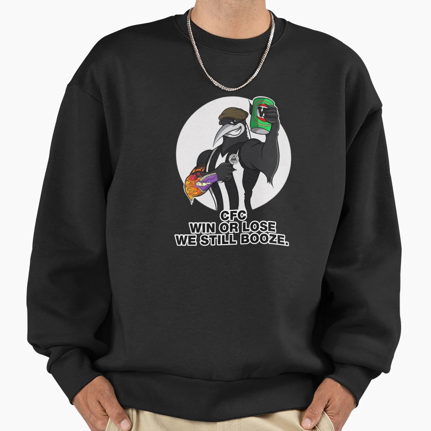 Win Or Lose We Still Booze X Sweatshirt - Casual Everyday Wear Unisex - T-Shirt, Sweatshirt, Hoodie