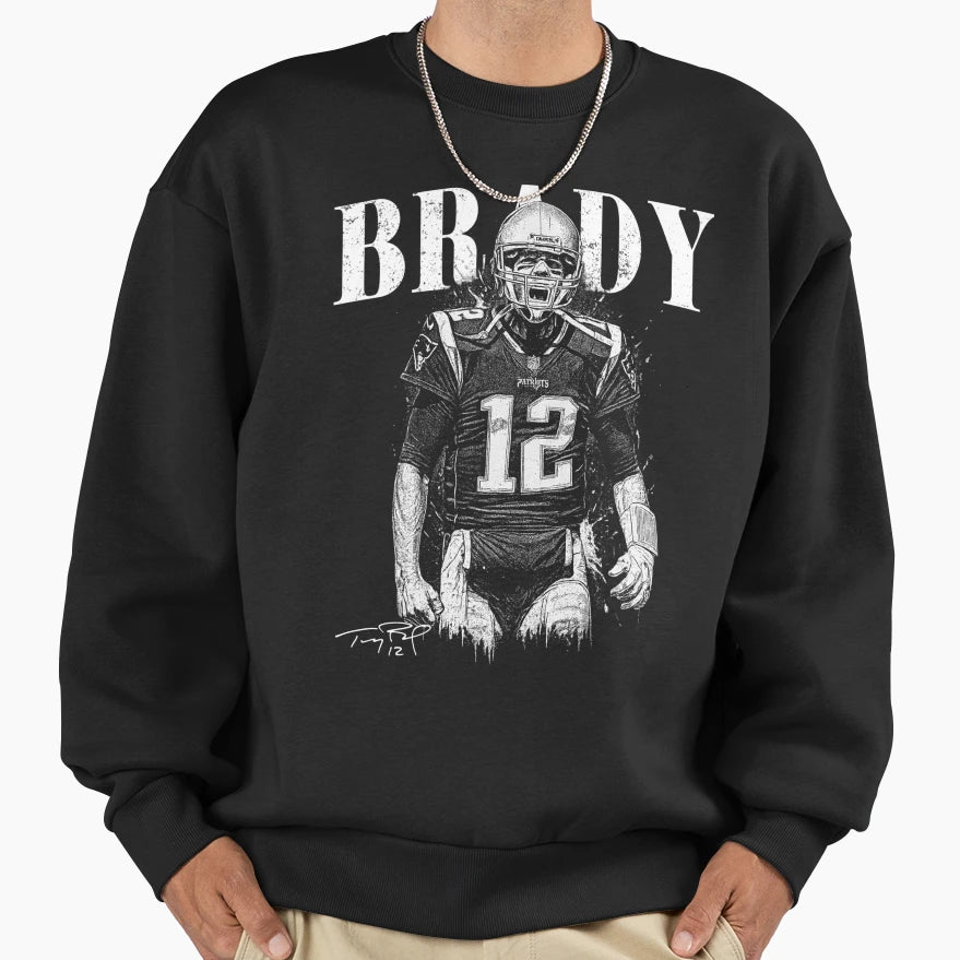 Tom Bradys Football Sweatshirt - Streetwear Style Men Women - T-Shirt, Sweatshirt, Hoodie