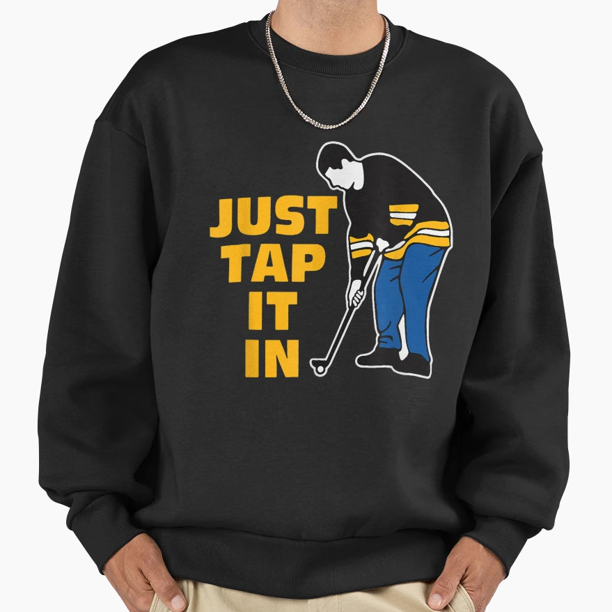 Happy Gilmore Just Tap It Golf Sweatshirt - Minimalist Print Men Women - T-Shirt, Sweatshirt, Hoodie