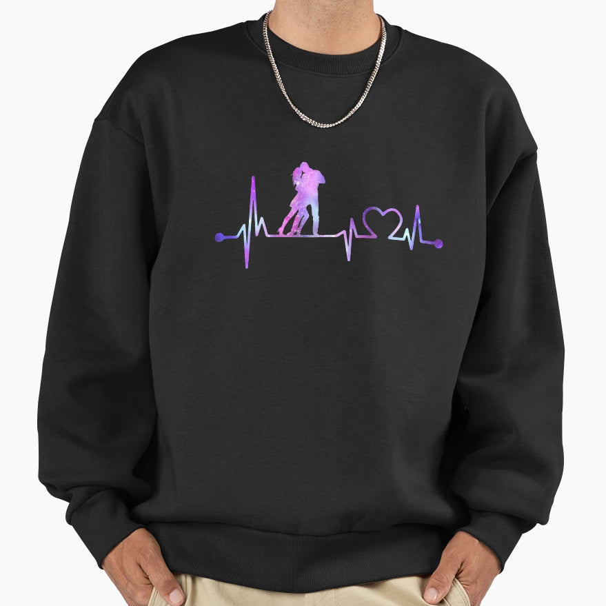 Bachata Heartbeat Galaxy Bachata Sweatshirt - Casual Everyday Wear Unisex - T-Shirt, Sweatshirt, Hoodie