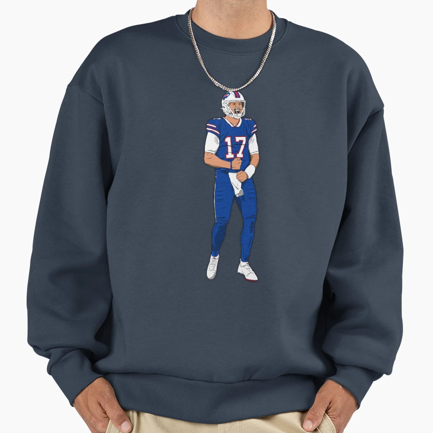 JA Celebrating Buffalo Football Sweatshirt - Minimalist Print Unisex - T-Shirt, Sweatshirt, Hoodie