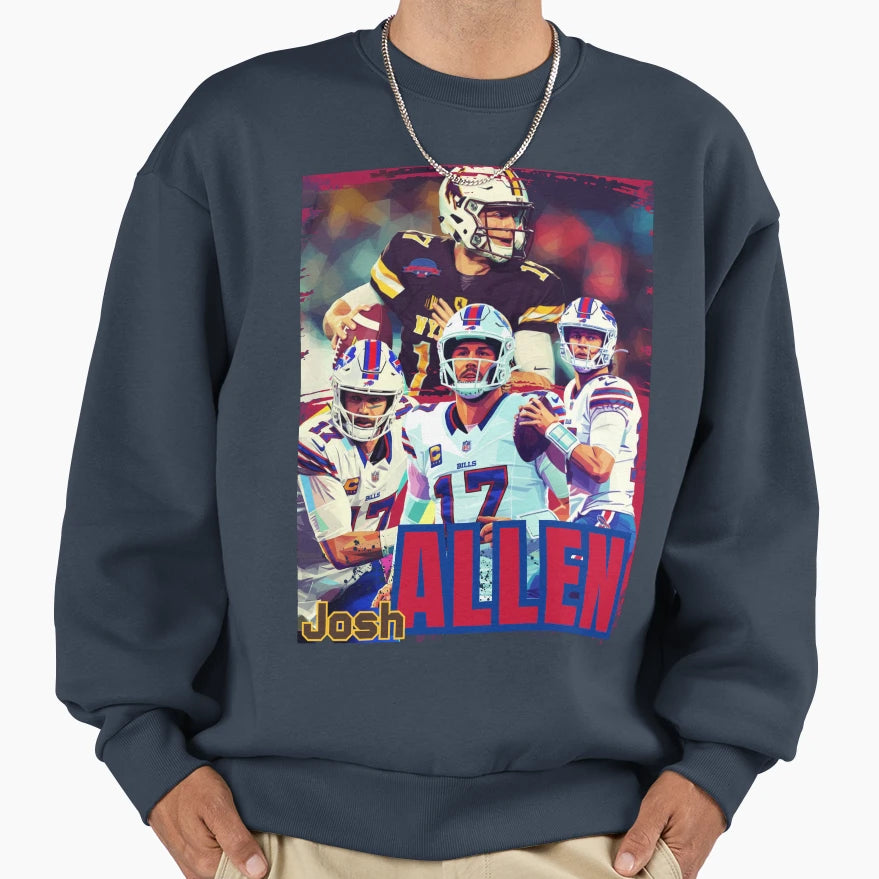 Buffalo Quarterback JA 17 Sweatshirt - Trendy Graphic for Adults - T-Shirt, Sweatshirt, Hoodie