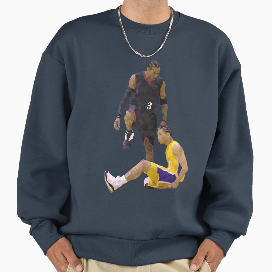 Allen Iverson Steps Over Tyronn Sweatshirt - Custom Art Print Men Women - T-Shirt, Sweatshirt, Hoodie