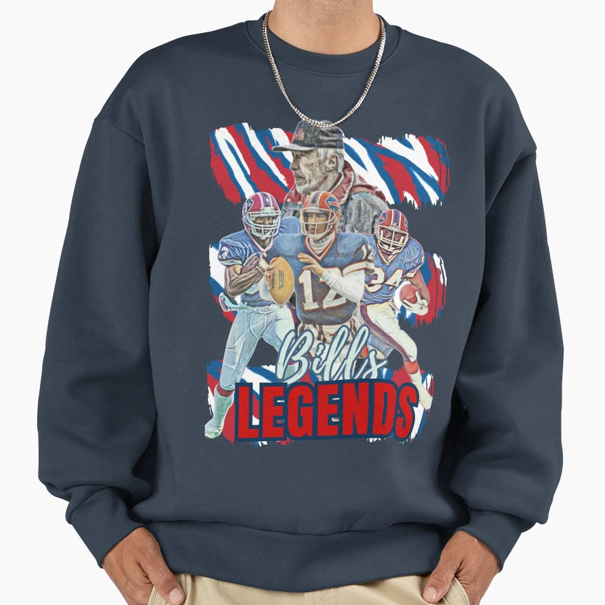 Buffalo Legends Tribute To Sweatshirt - Casual Everyday Wear Men Women - T-Shirt, Sweatshirt, Hoodie