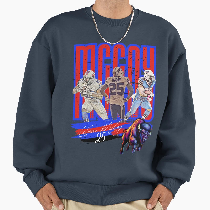 Lesean Mccoy Nfl Legacy Buffalo Sweatshirt - Unique Graphic Men Women - T-Shirt, Sweatshirt, Hoodie
