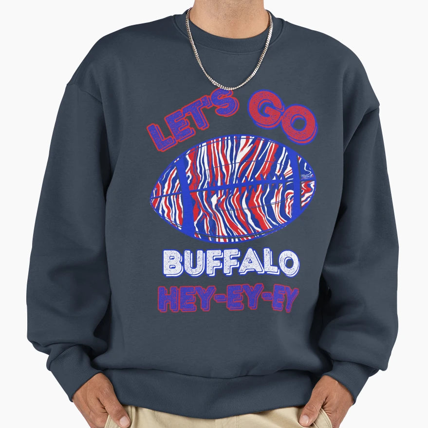 Lets Go Buffalo Sweatshirt - Custom Art Print Unisex - T-Shirt, Sweatshirt, Hoodie
