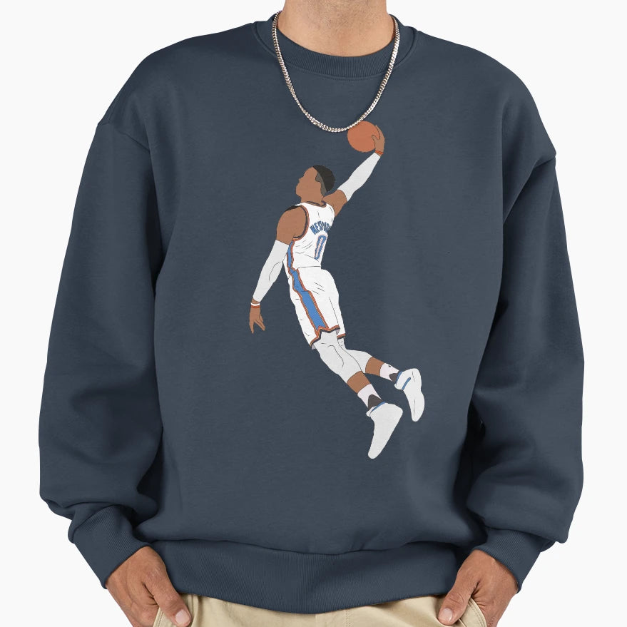Russell Westbrook Dunk Sweatshirt - Streetwear Style Men Women - T-Shirt, Sweatshirt, Hoodie