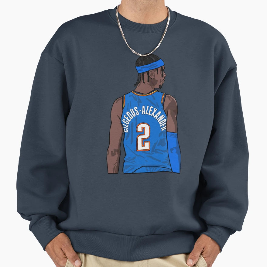 Shai Gilgeous Alexander Back To Sweatshirt - Graphic Print for Adults - T-Shirt, Sweatshirt, Hoodie
