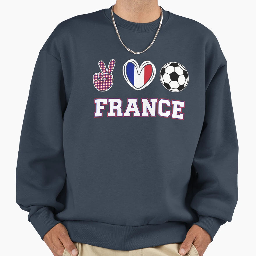 France Inspired Everyday Sweatshirt - Fun Novelty Design Unisex - T-Shirt, Sweatshirt, Hoodie
