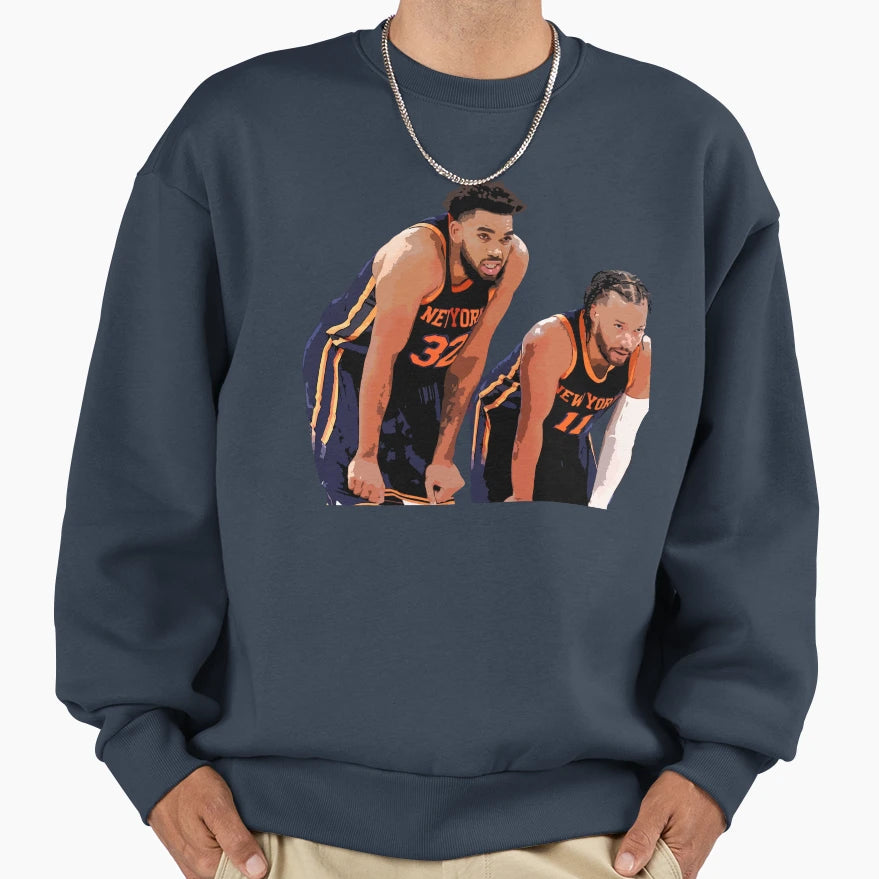 Jalen Brunson Karl Anthony Towns Sweatshirt - Unique Graphic Men Women - T-Shirt, Sweatshirt, Hoodie
