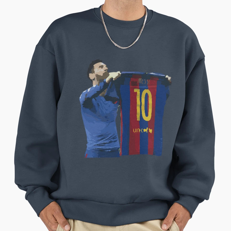 Lionel Messi Celebration Sweatshirt - Streetwear Style for Adults - T-Shirt, Sweatshirt, Hoodie